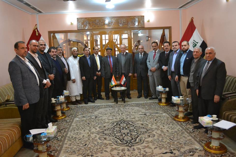 الغرفة تستقبل وفد السفارة الهندية في بغداد