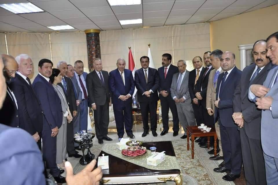 الدكتور اياد علاوي في ضيافة اتحاد الغرف التجارية العراقية