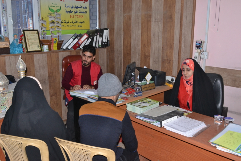 جمعية الهلال الاحمر العراقي ومؤسسة الغدير للمعاقين.. تعاون مستمر